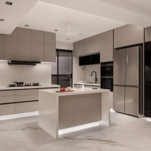 Bố trí công năng tủ bếp inox khoa học theo quy tắc "Tam giác vàng"