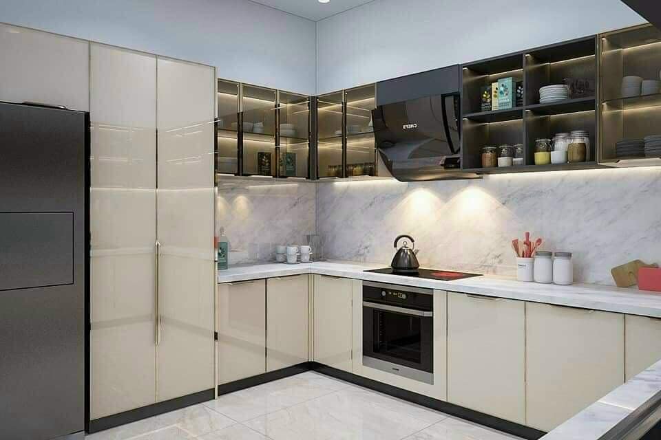 Tủ bếp khung bê tông ốp inox: Giải pháp cũ hay sự sáng tạo?