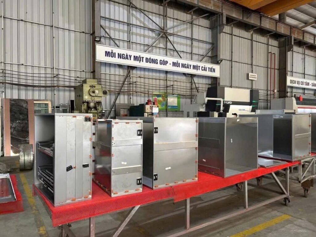 Tủ bếp inox module: Giải pháp linh hoạt cho mọi không gian Tủ bếp Inox Module, Tủ bếp Inox FIND Tủ bếp inox module Ảnh thực tế lắp đặt hoàn thiện một hệ tủ bếp inox
