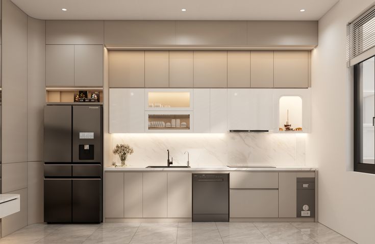 Ảnh chụp hoàn thiện hệ tủ bếp inox 