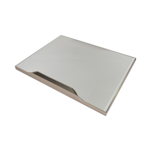 Tủ bếp Inox cánh kính module vân caro 3 lớp Tủ bếp inox cánh kính