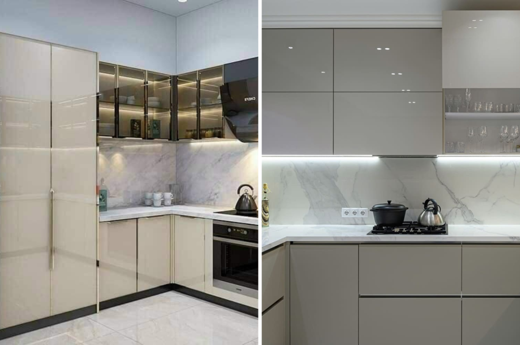 Cuộc đua sang trọng giữa tủ bếp inox cánh kính và cánh Acrylic trong thiết kế nội thất cao cấp tại Tủ bếp inox FIND