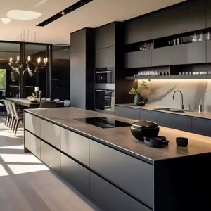Tủ bếp inox phong cách Industrial