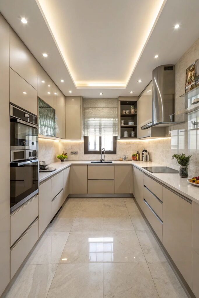 Cánh nhựa Picomat phủ bề mặt hiện đại giúp xóa bỏ cảm giác lạnh lẽo của thùng inox