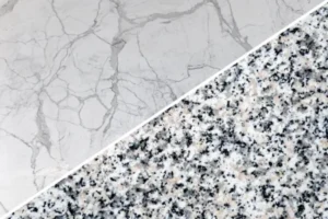 Nên chọn mặt bàn đá Granite hay Marble cho tủ bếp inox?