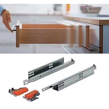 Làm thế nào để tủ bếp inox không bị "kêu" khi đóng mở? Tủ bếp Inox Module, Tủ bếp Inox FIND tủ bếp inox Ray trượt âm giảm chấn mở toàn phần