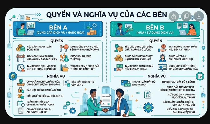 QUYỀN VÀ NGHĨA VỤ CỦA CÁC BÊN QUYỀN VÀ NGHĨA VỤ CỦA CÁC BÊN