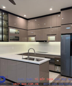 Tủ bếp Inox cánh Acrylic - Hệ module 1 lớp vân caro Tủ bếp Inox Module, Tủ bếp Inox FIND Tủ bếp inox cánh acrylic,tủ bếp inox,Tủ bếp inox module Tủ bếp Inox cánh Acrylic - Hệ module 1 lớp vân caro Tủ bếp inox cánh acrylic