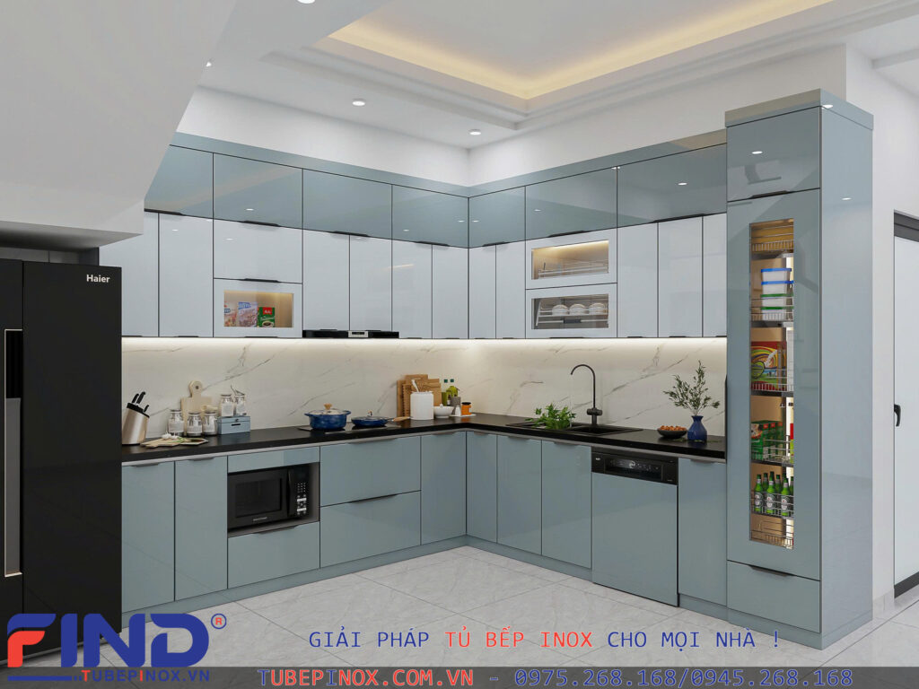 Cách hòa giải hướng bếp xấu bằng việc bố trí tủ bếp inox thông minh. Tủ bếp Inox Module, Tủ bếp Inox FIND Bố trí tủ bếp inox thông minh giúp hóa giải hướng bếp xấu mà không cần đập phá cấu trúc nhà.