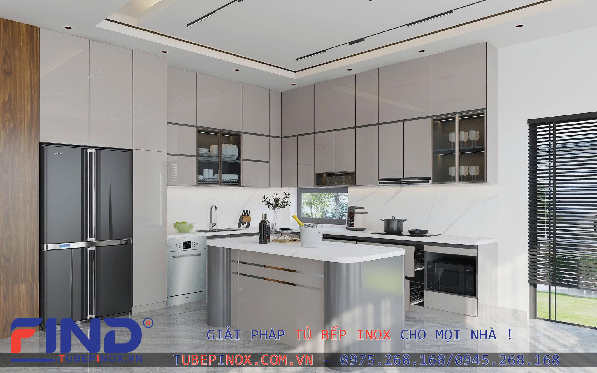 Tủ bếp Inox cánh Acrylic An cường - Hệ module 3 lớp vân caro Tủ bếp Inox Module, Tủ bếp Inox FIND Tủ bếp inox cánh Acrylic An Cường,tủ bếp inox,tủ bếp inox cánh acrylic,giá tủ bếp inox,Tủ bếp inox module 3 lớp Tủ bếp Inox cánh Acrylic An cường - Hệ module 3 lớp vân caro - Ảnh 2