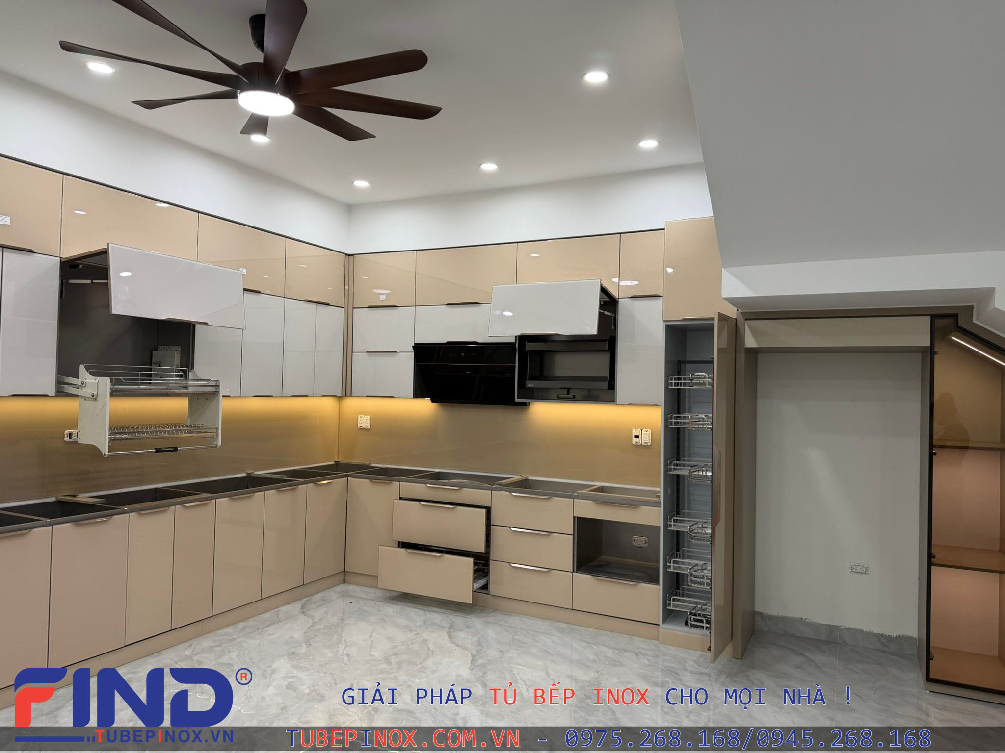 Tủ bếp Inox cánh Acrylic - Hệ liền khối hàn chấn sơn tĩnh điện Tủ bếp Inox Module, Tủ bếp Inox FIND Tủ bếp inox cánh acrylic, tủ bếp inox, Tủ bếp inox module, tủ bếp inox hàn, tủ bếp inox liền khối Tủ bếp Inox cánh Acrylic - Hệ liền khối hàn chấn sơn tĩnh điện - Ảnh 3