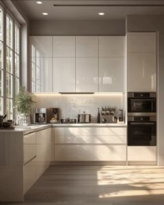 tủ bếp inox mang tính hành kim: cách phối hợp màu sắc để cân bằng ngũ hành.