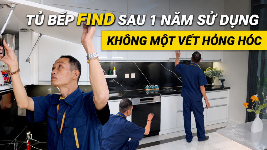 Sự kết hợp giữ inox (kim) và cánh gỗ (mộc): đỉnh cao của sự hài hòa. Tủ bếp Inox Module, Tủ bếp Inox FIND Bảo dưỡng định kỳ và sử dụng phụ kiện cao cấp giúp hệ tủ bếp luôn hoạt động êm ái.